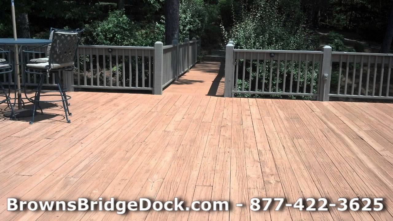 Decking For Docks on Lake Lanier Georgia - Re-decking Projects