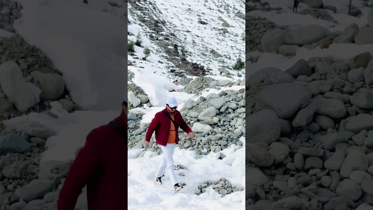 Beautiful Kalam snow covered Mountains