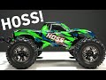 Reviewing the Traxxas Hoss VXL 4X4 Monster Truck, Speed Runs & Bashing