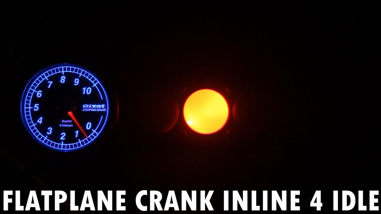 Inline 4 with flatplane crankshaft Idle simulation for 8 hours - YouTube