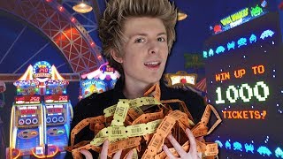 OMG I WON THE BIG ARCADE TICKET JACKPOT!!