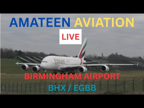 Sunday Morning : Early Birds Stream : BHX : 07/09/2025#birminghamairport ,#planespotting #live