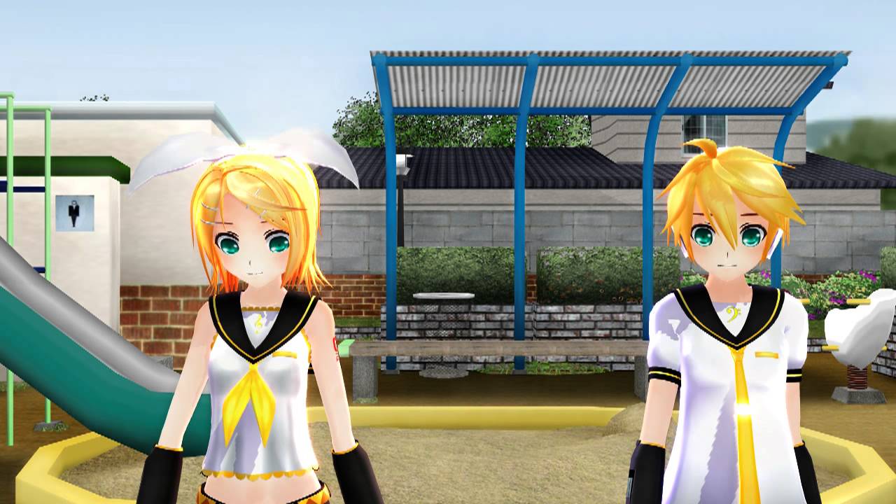 MMD Len y Rin - Kiss - YouTube