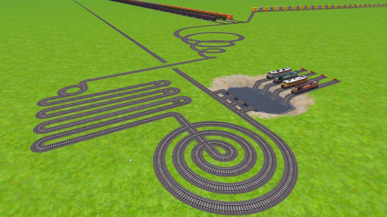 AI TRAINS RUNNING AT CHASM CIRCLES RAILROAD TRACKS ZIG ZAG TRACKS @IndianRailroad-fl1xk 
