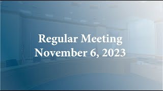 Orange County Board of Education Regular Meeting - November 6, 2023