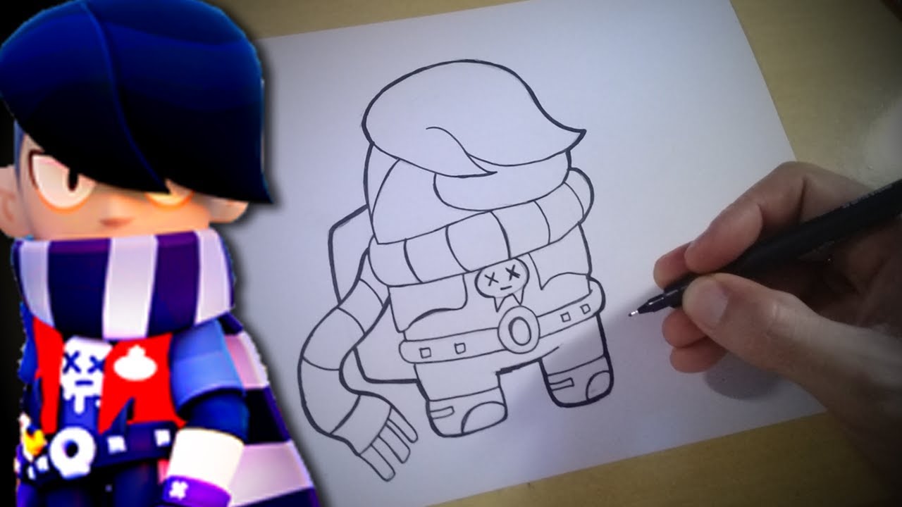 Como Desenhar O Edgar Do Brawl Stars Em Estilo Among Us Passo A Passo Youtube - como desenhar o edgar do brawl stars