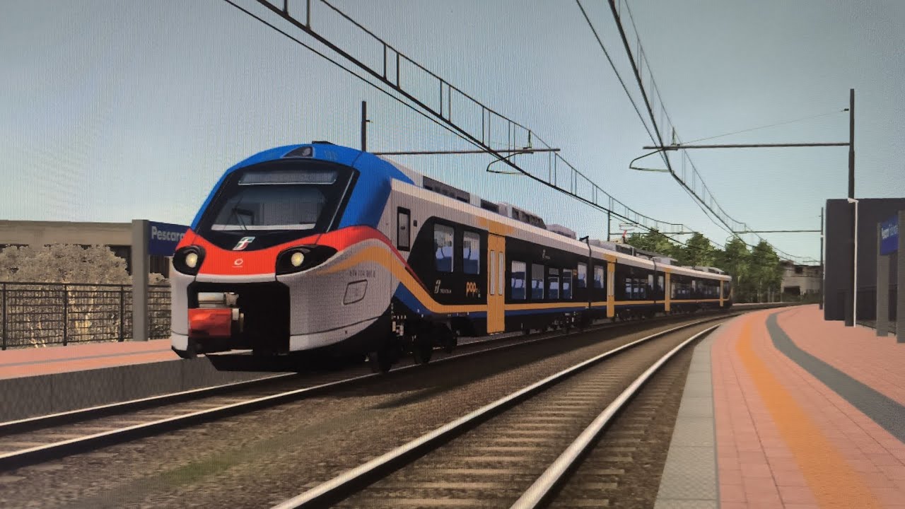 Transiti e partenze nella linea adriatica sud su openrails!