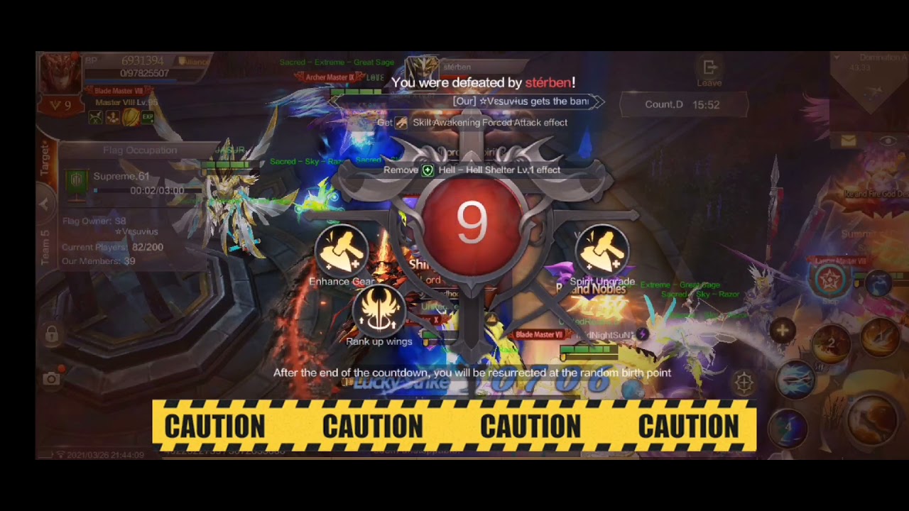 MU ORIGIN 2 ABYSS-DOMINATION            Alliance: Supreme.61 Vs UnitedRealm.6 and Exalt67