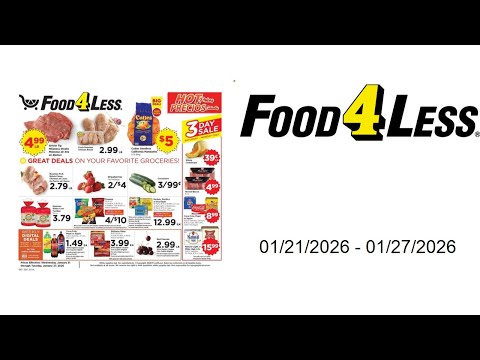 Food 4 Less Weekly Ad 01/21/2026 01/27/2026