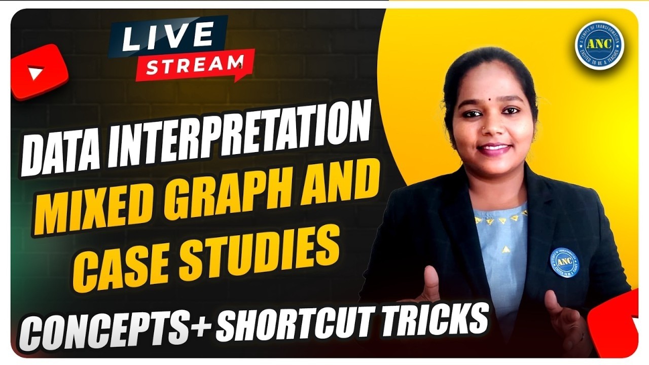 🔴 Live || Data Interpretation | Mixed Graph & Case Study Tricks | Concepts + Shortcuts (Live Class)
