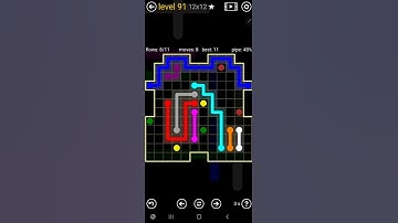 How To Solve Flow Free Inkblot Pack Level 91 12x12 Board Walk Through Solution Walkthrough