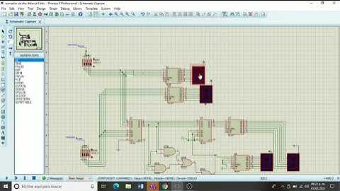 sumador de dos datos a 4 bits con pantallas de 7 segmentos