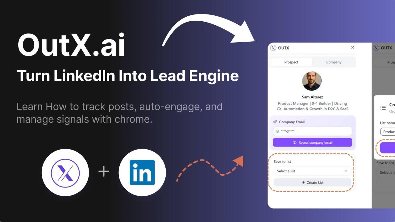 How to use OutX.ai's Chrome Plugin | Best for LinkedIn Tracking - YouTube