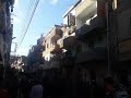 لحظة انهيار بلكونة منزل في العزبة الجديدة بمدينة كفرالشيخ 