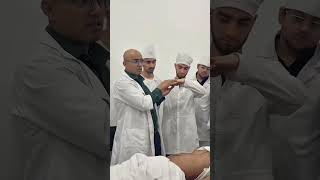 Learning the art of abdominal examination. #futuredoctor #studyinuzbekistan