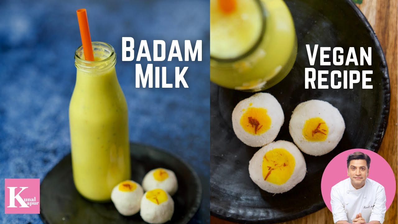 गरमा गरम केसर वाला दूध Kesar Badam Milk | How to make Almond Milk | Kunal Kapur Healthy Vegan Recipe | Kunal Kapoor