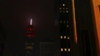 Empire State Building lit up for first responders