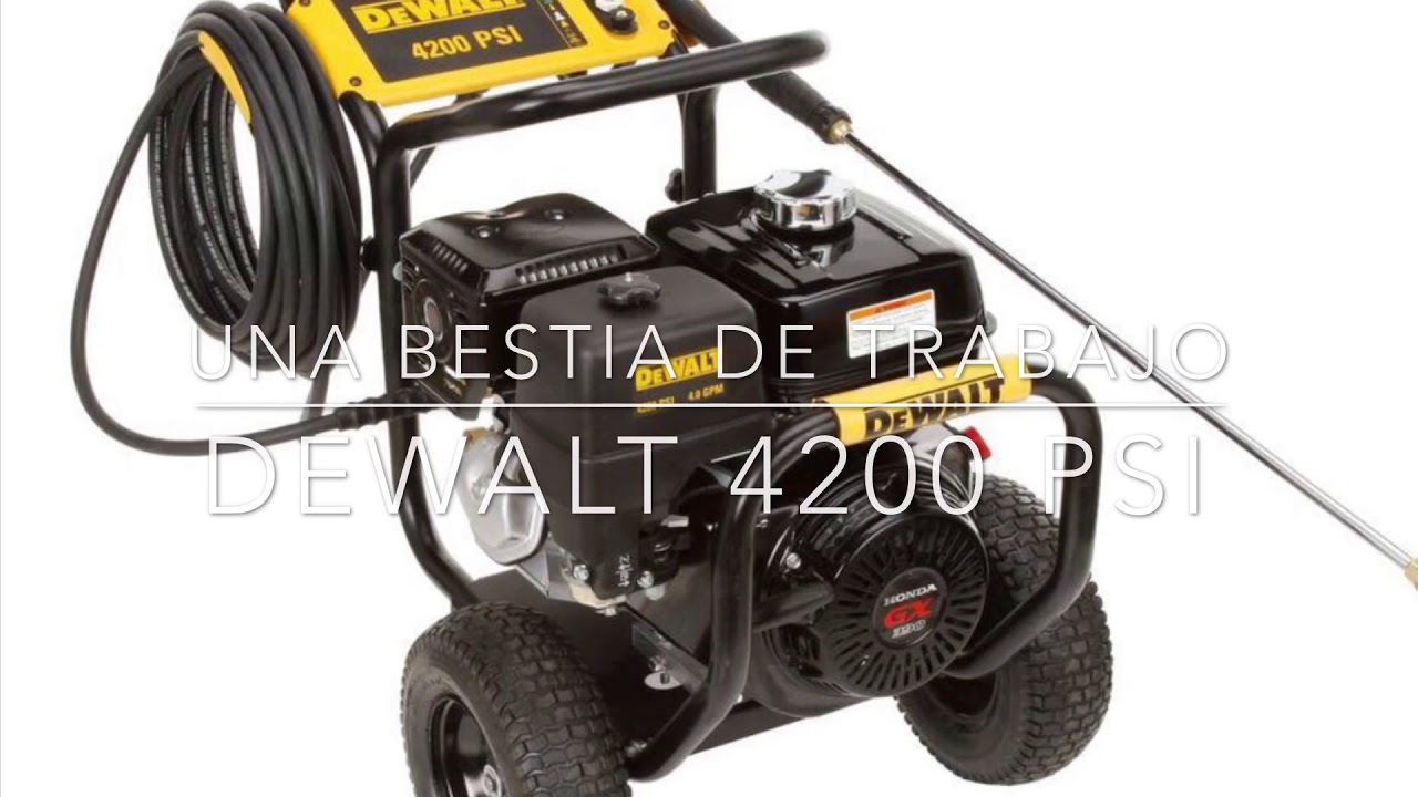 Hidrolavadora a Gasolina Dewalt 4200psi (Analisis 2019) - YouTube