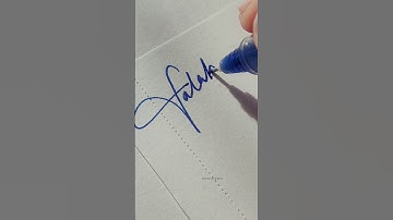 Falak Name Signature💕✨|Comment your Name❤️| Elite Calligraphy #ytshorts#lettering#shorts