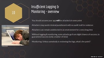 Cybersecurity for Web Developers - OWASP Top 10: #10 Insufficient Logging & Monitoring