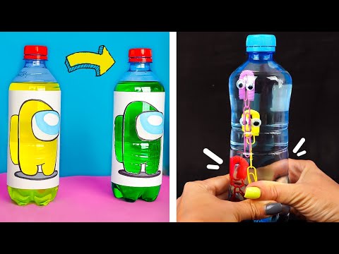 2 лучших Фокуса с Бутылкой - Поделки Самоделки
