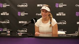 2025 Credit One Charleston Open - Interview: Danielle Collins, Second Round