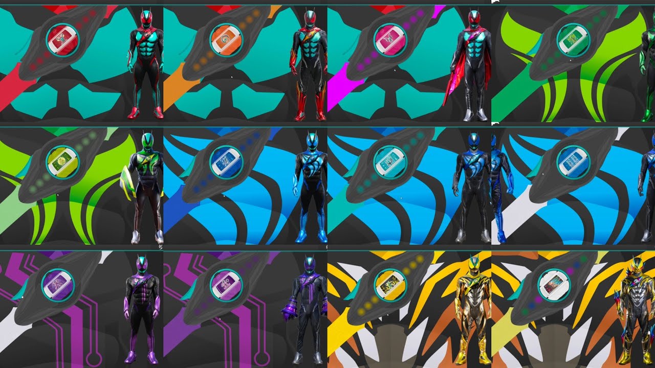 All Kamen Rider Zeztz Forms | Zeztz Flash Belt