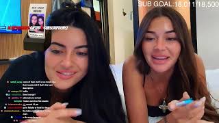 Christina and Amber late night stream
