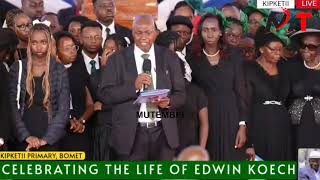 Big Family of CS Davis Chirchir Eulogise their Late Father Edwin Koech!