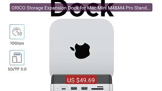ORICO Storage Expansion Dock for Mac Mini M4&amp;M4 Pro Stand U... — Top Pick 2026 | Unbeatable Price!