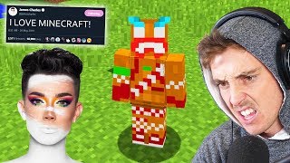 playing minecraft so james charles will collab