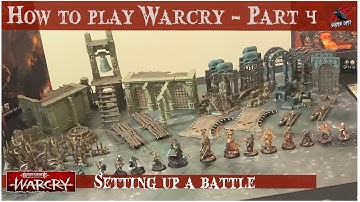 HOW TO PLAY WARCRY - PART 4 SETTING UP A BATTLE  - Warhammer Warcry Core Rules & Catacombs Dungeon