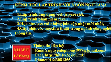 [Lập trình web jsp]-Học lập trình web jsp-servlet