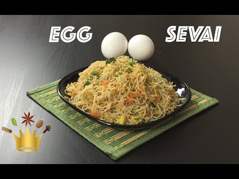 Egg Sevai / Scrambled Eggs With Rice Noodles / Egg Idiyappam