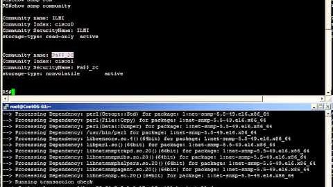 CentOS and CISCO configuration SNMP