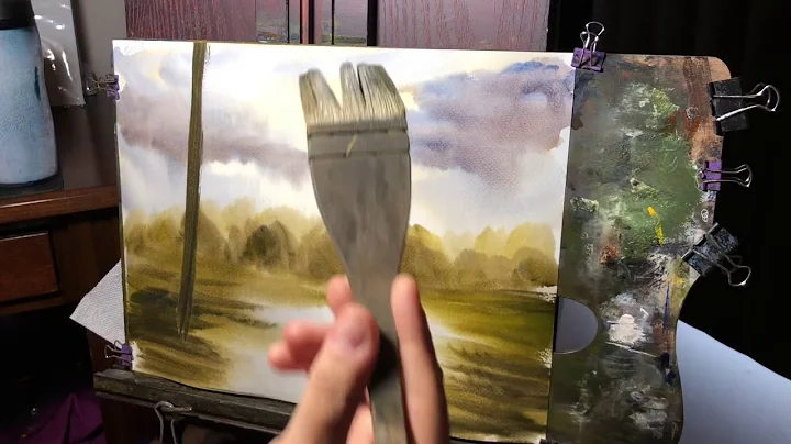 Watercolor painting for beginners Hake Brush water...