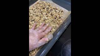 Making granola so yummy