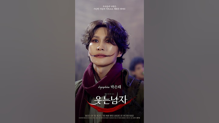 2025 뮤지컬 웃는 남자 캐릭터 무빙 포스터 │ 그윈플렌 #박은태