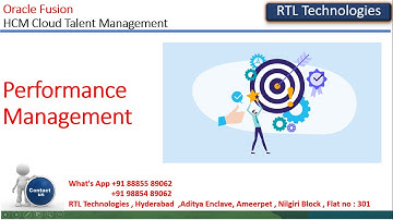 Oracle Fusion Cloud HCM Talent Management | Performance Management | Setups | Interview Questions