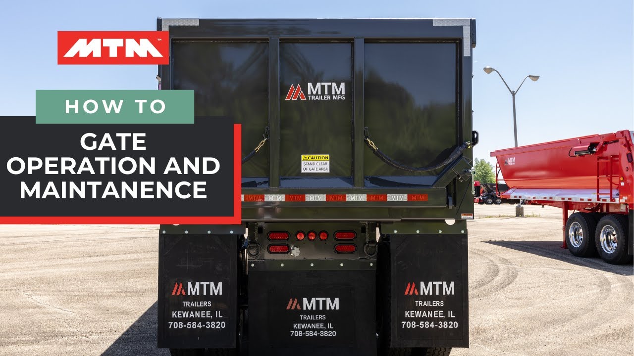 How to operate and maintain your end-dump trailer gate - YouTube