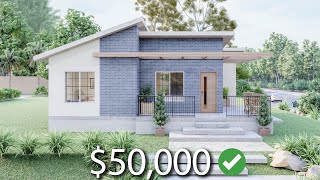 (10x10 Meters) House Design | Tiny Home | 2 Bedroom House Tour