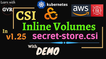 Kubernetes v1.25 - CSI Inline Volumes - secrets-store.csi.k8s.io with AWS EKS secrets manager