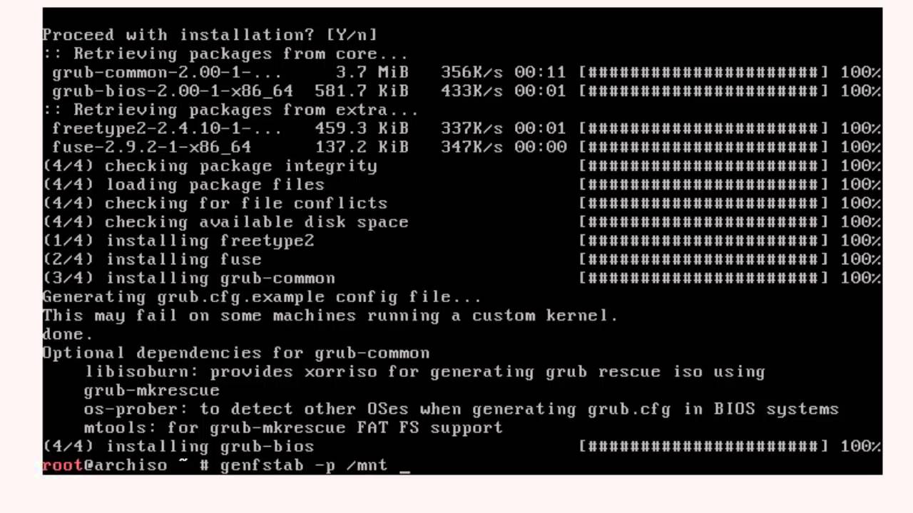 Instalar Arch Linux Con Xfce 4 Youtube