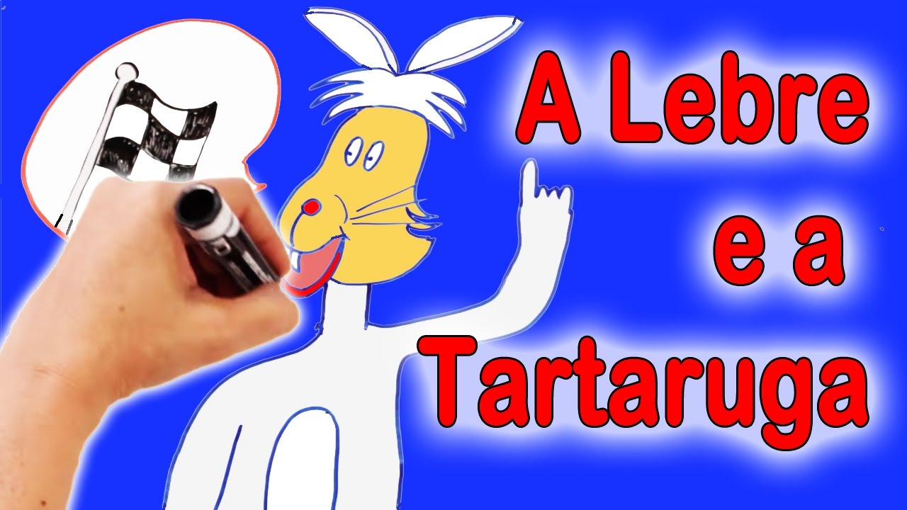 Este é o conto de: A Lebre e a Tartaruga - Desenhos - Histórias Clássicas para Crianças