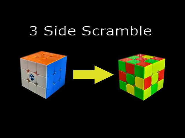 🔥 Three side scramble on rubik's cube (3x3) 🔥 class=