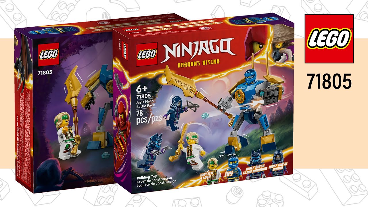 LEGO® NINJAGO Jay's Mech Battle Pack (71805)[78 pcs] Speed Build ...