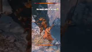 Japanese man in samurai armor denies fallin off the cliff🗿🗿#sekiro_gameplay #gaming #shorts