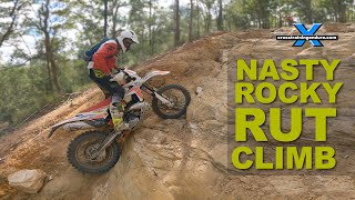 Muppets attempt gnarly rockface climb section︱Cross Training Enduro