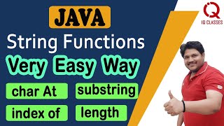 String Functions JAVA Class 10/12  ICSE/ISC (Part 1)