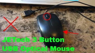 ✅  How To Use JETech 3 Button USB Optical Mouse Review